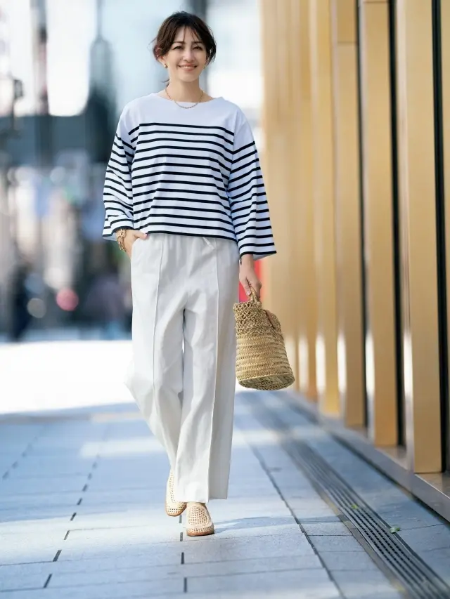 【短め丈トップスコーデ9選】スタイルUPの画像_9