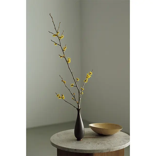 のびやかな枝ものは一輪挿しで潔く