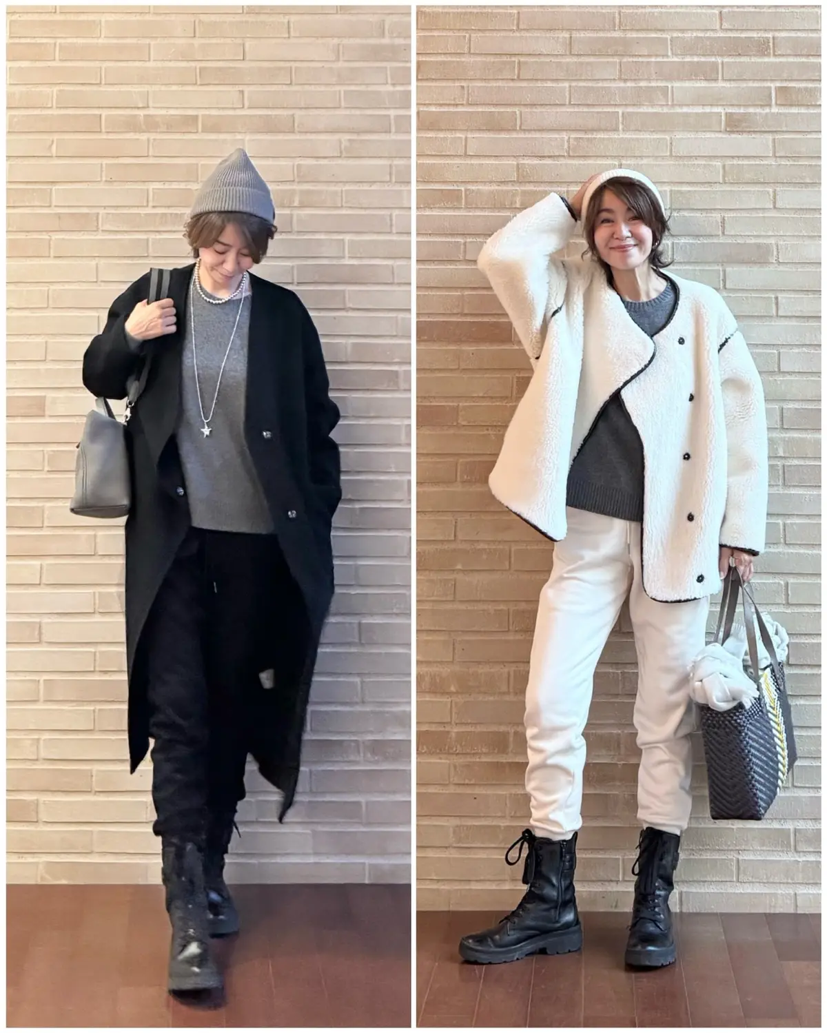 ユニクロ暖パンコーデ🖤ブラックの画像_4