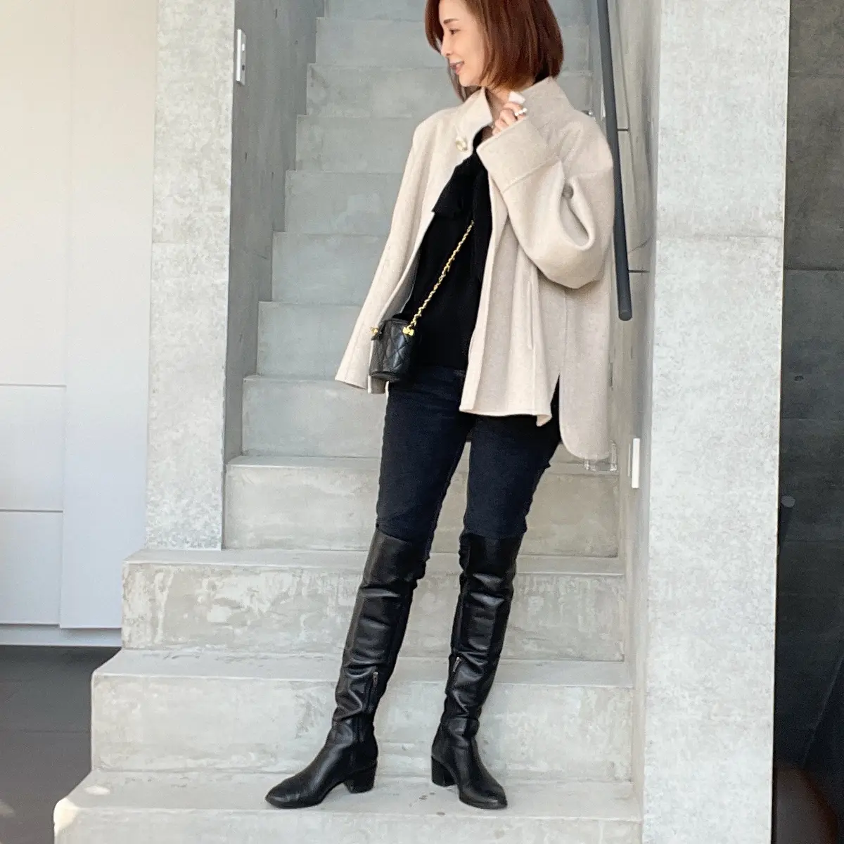 ワンツーコーデ♡オールブラック編の画像_4