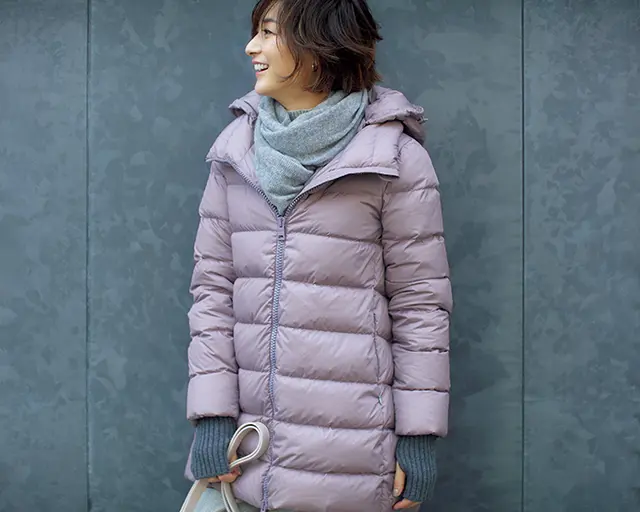 高レベルの暖かさは冬の本命。女性らしいカラーで鮮度をアップ