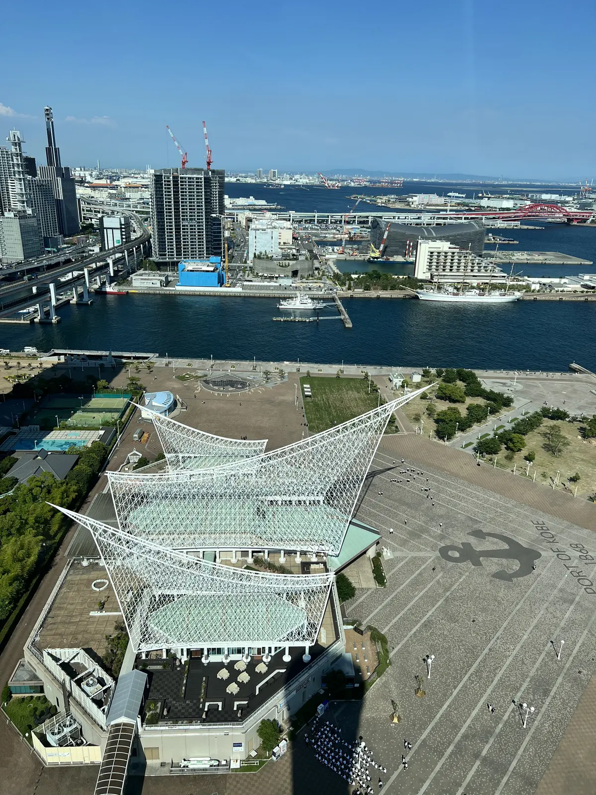 屋上展望デッキからの眺め