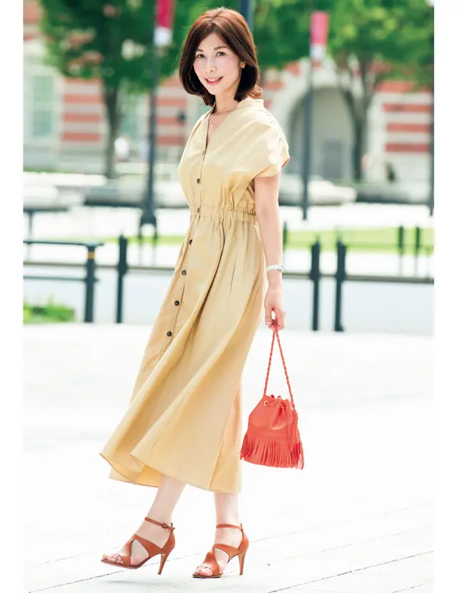 華組　女友だちと会う日のコーデ　ワンピース