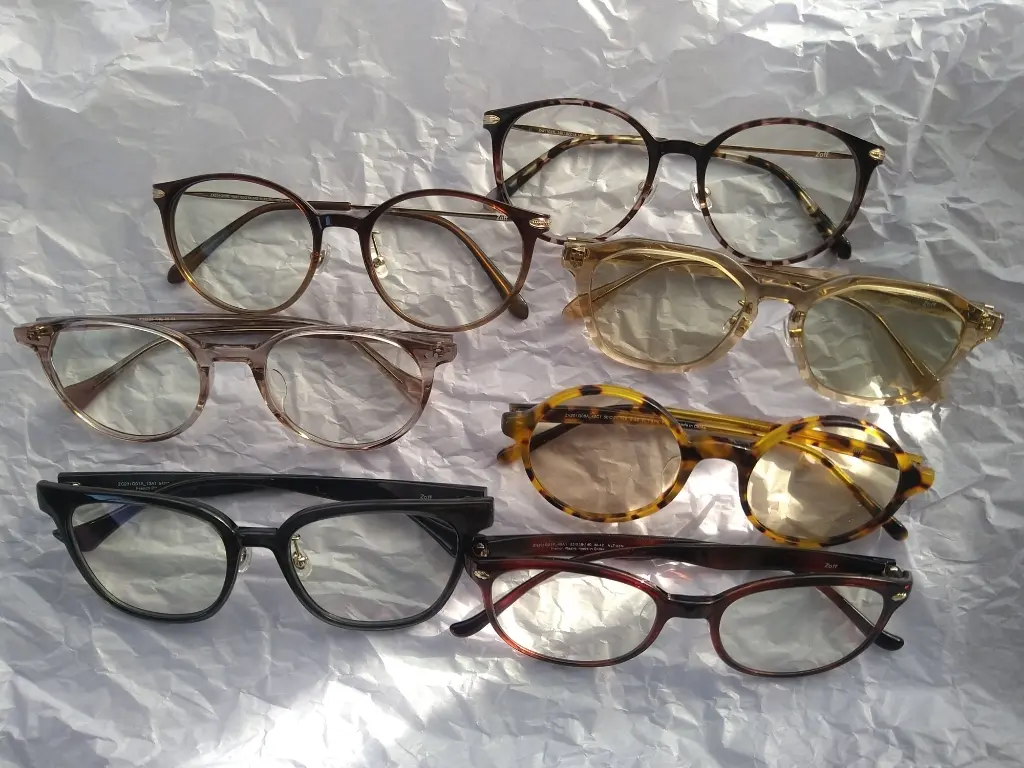 Zoffクリアレンズサングラスとサングラス7本