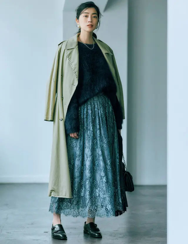 ebureのスカートコーデのゆうき