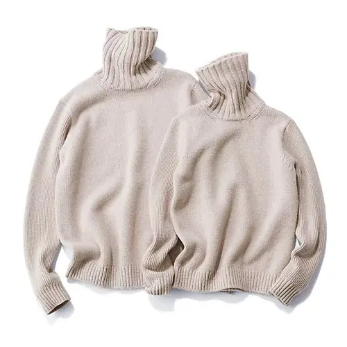 SLOANE×eclat ジーロンラム×カシミヤ　タートルネック ￥36,300