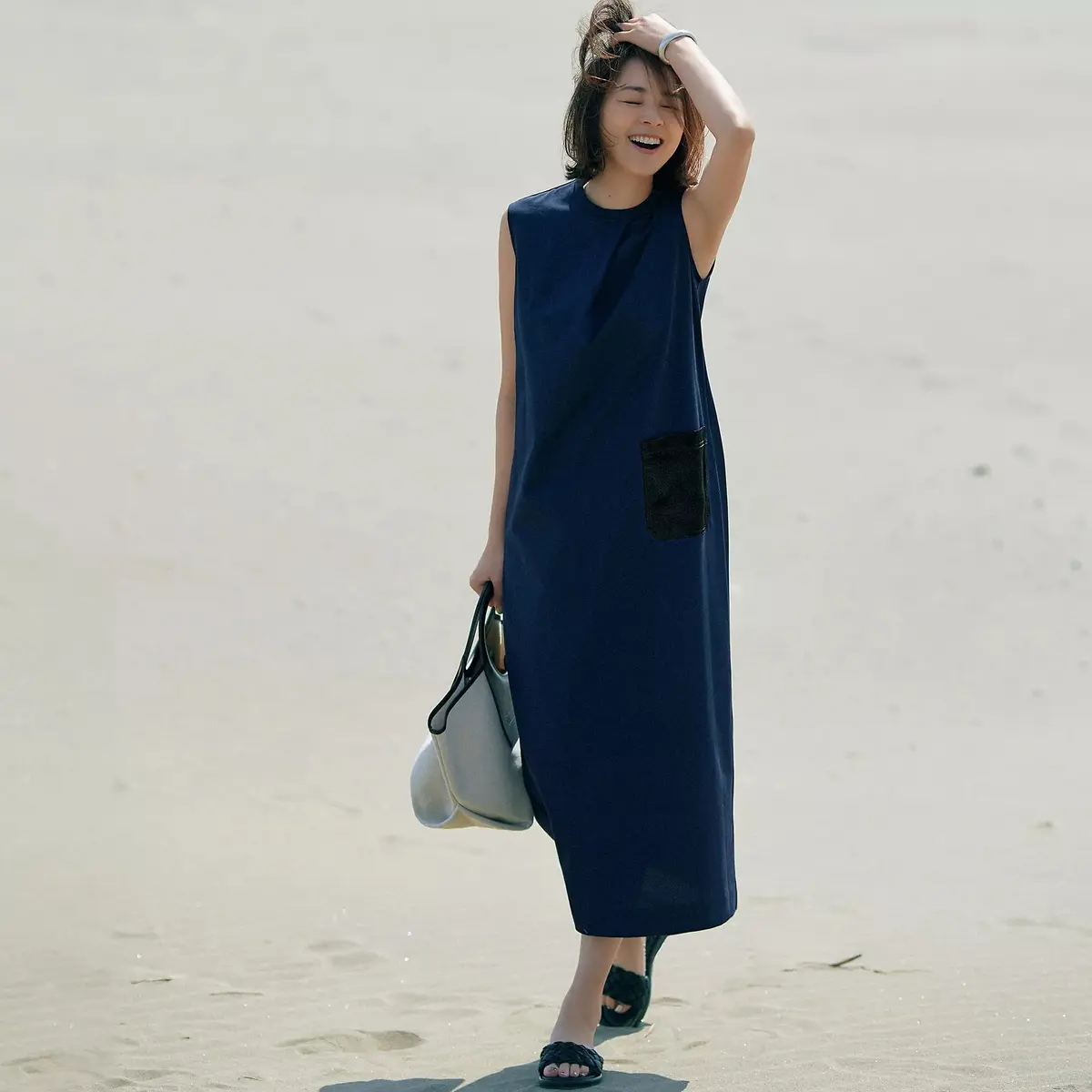 CINOH×eclat ノースリーブドレス