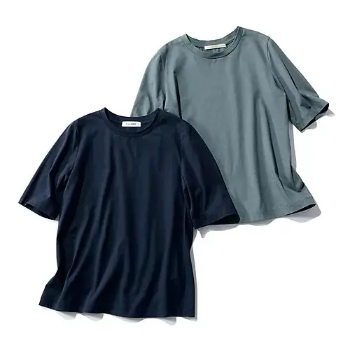 E by eclat 大人五分袖Tシャツ ￥9,900