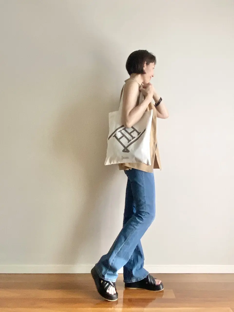 HERNO×éclatコラボトート⑤