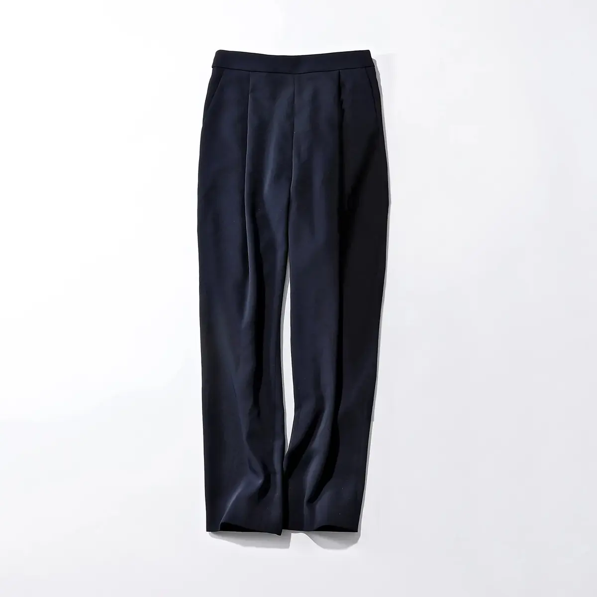 E by eclat 【とろみ】ワンタックテーパードパンツ