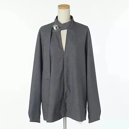 【50代 週末コーデ】モードなブラウスでの画像_2