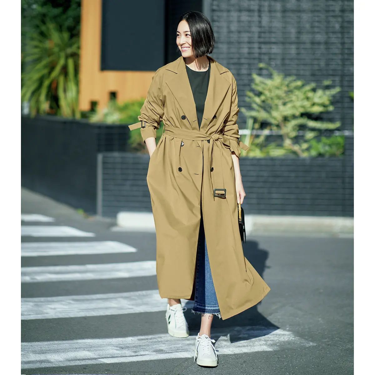 E by éclat 撥水トレンチコート