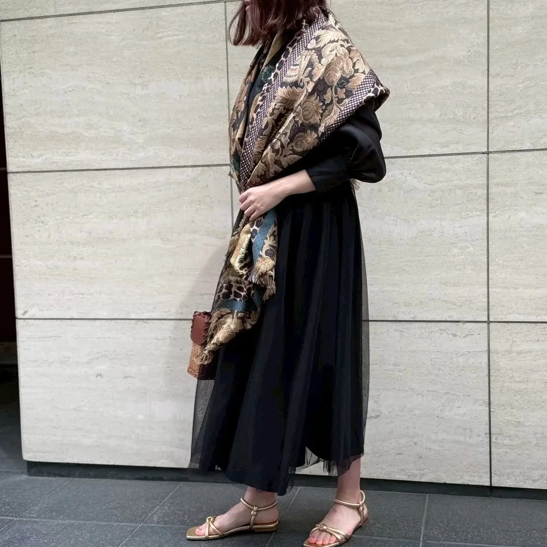 【50代スカーフ】身に着けるアート。ヨーの画像_9