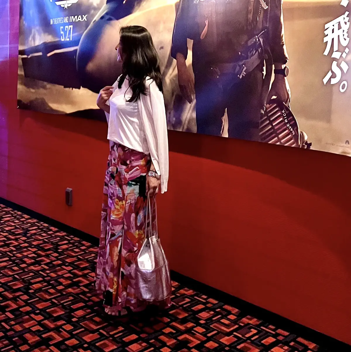 映画を観に行く時はリラクシーなロングスカの画像_2