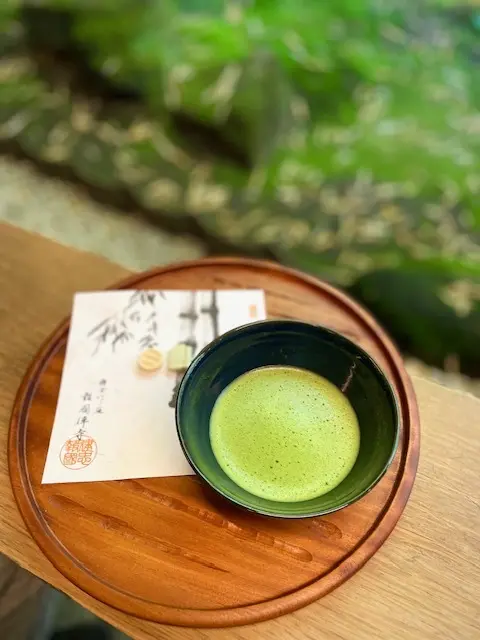 報国寺　竹の庭にあるお抹茶やさん
