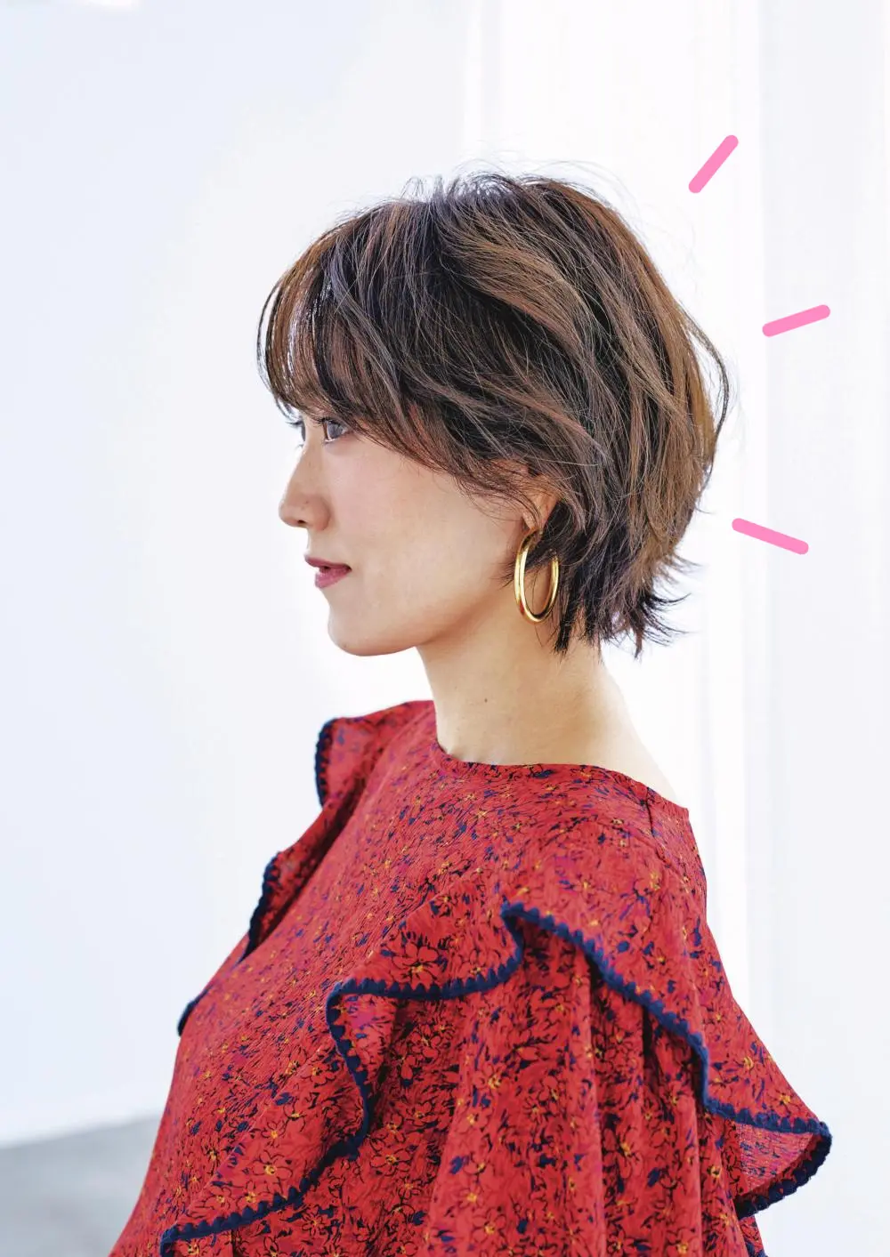 OurAge×Webエクラ  横から見たショートヘア　ヘアスタイル