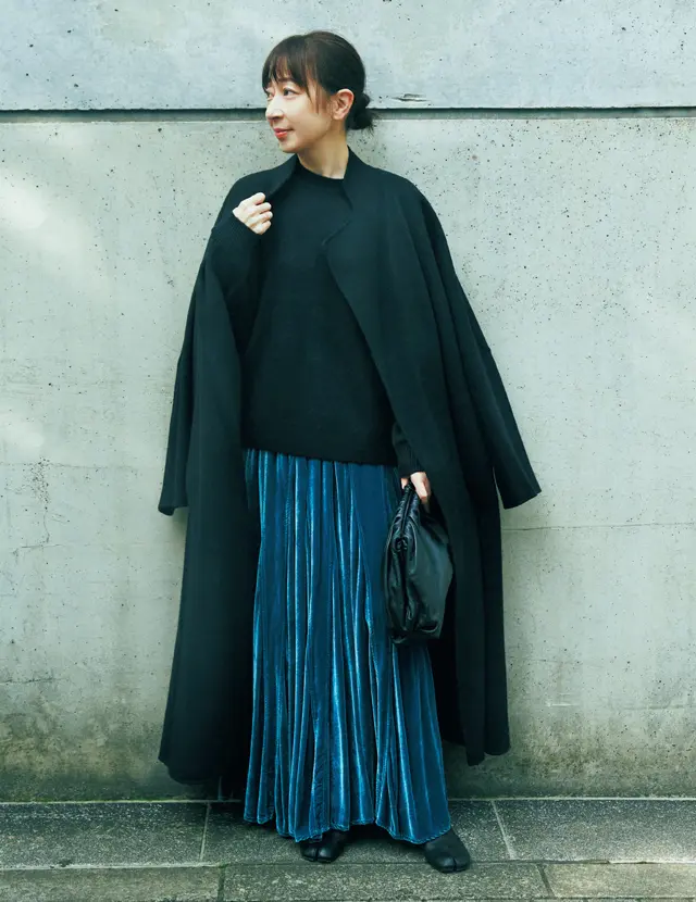 スタイリスト・徳原文子さんは「ロングスカート」をいつもより少し女っぽく着こなしたい気分