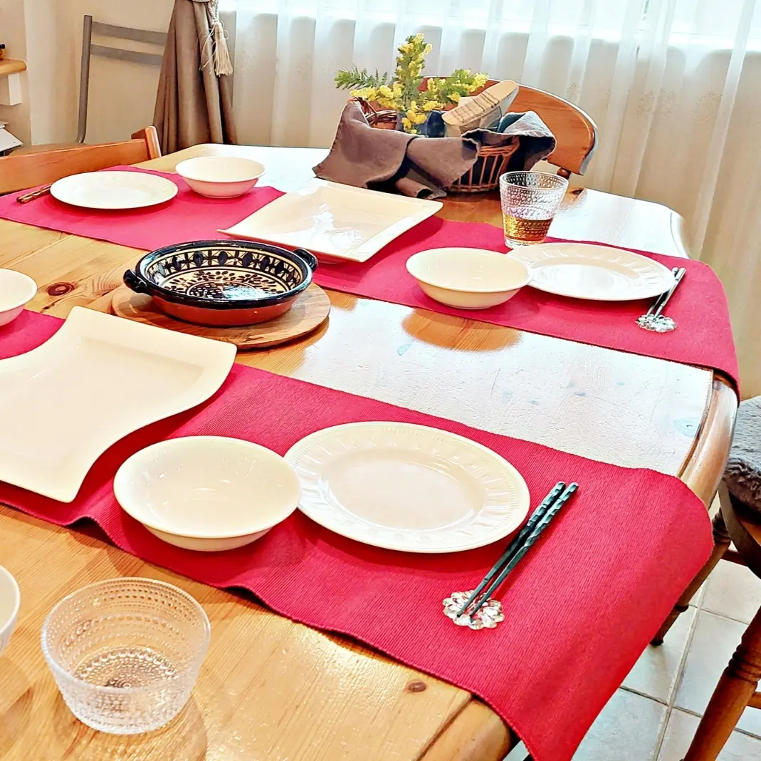 今年のミモザはテーブルコーディネートでの画像_8