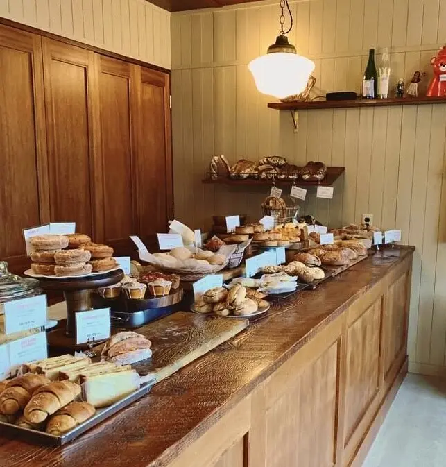 鎌倉、海の近く。桜と浜辺とパン屋さんへ朝の画像_17