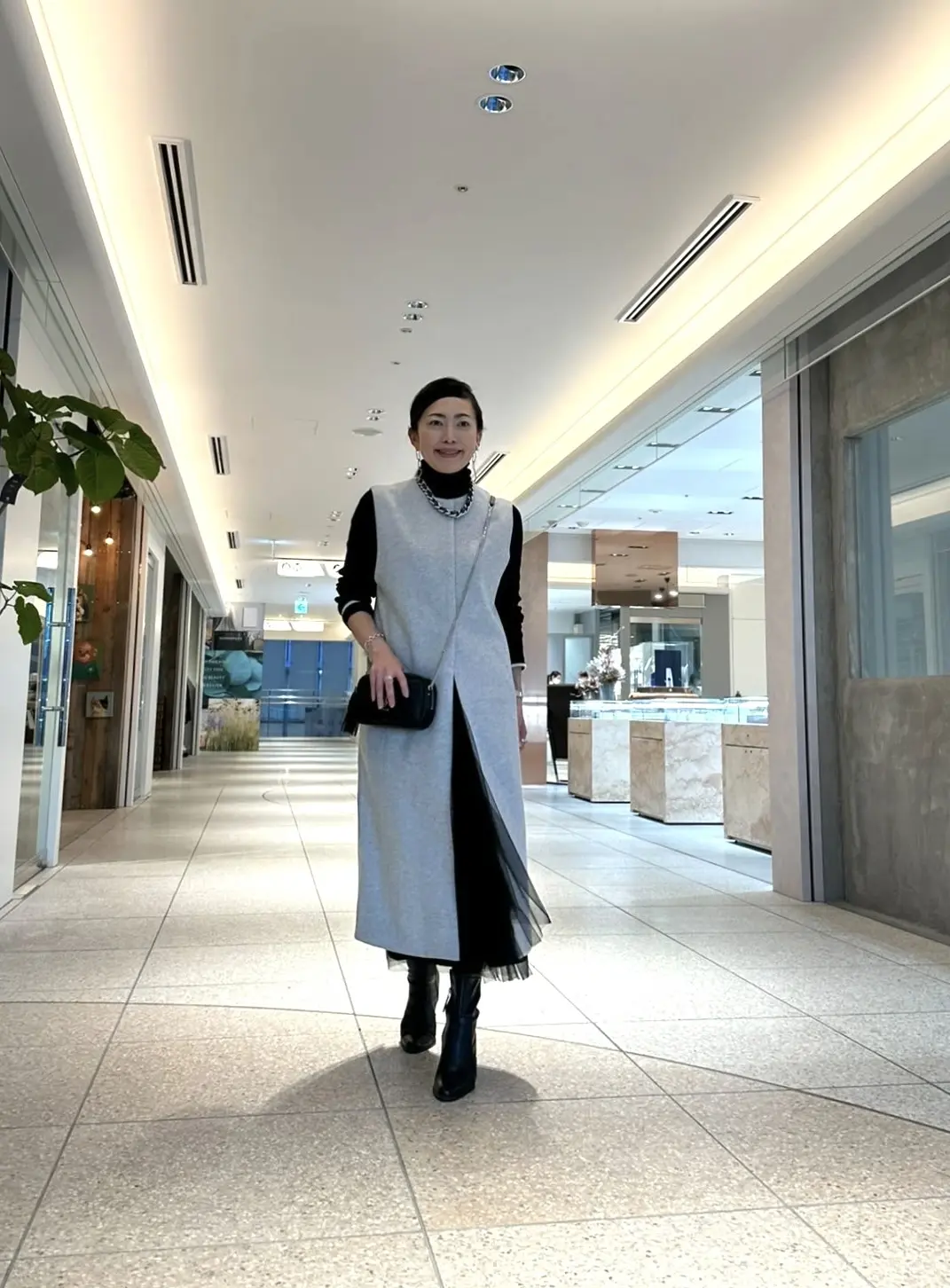 ロングジレコーデで新年ランチ♡の画像_4