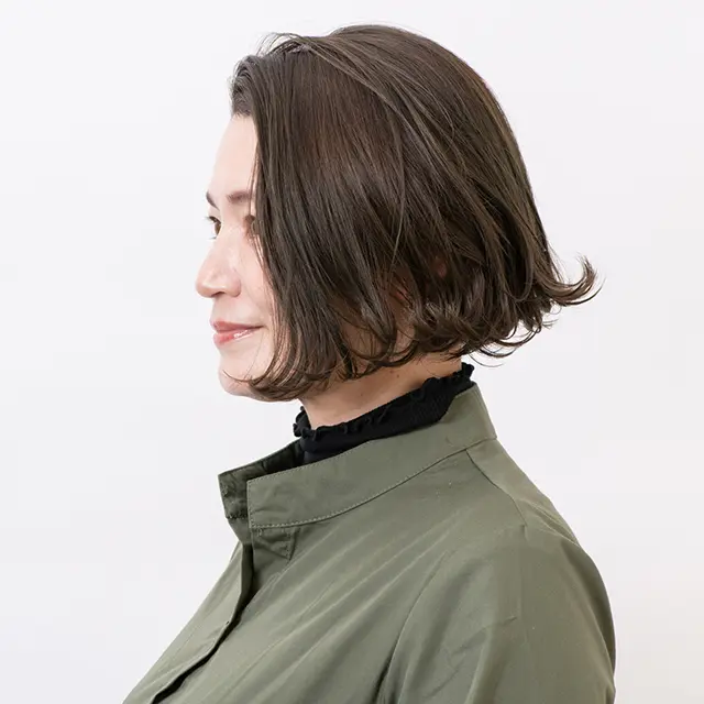 大人ボブは引き算を。シンプルな丸みフォルムで美人度UP