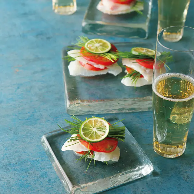 鯛とすだちとトマト