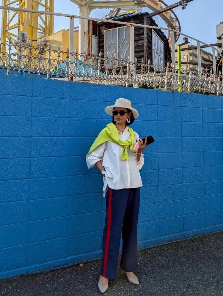 大人カジュアル　トラックパンツ　メンズコーデ　春コーデ