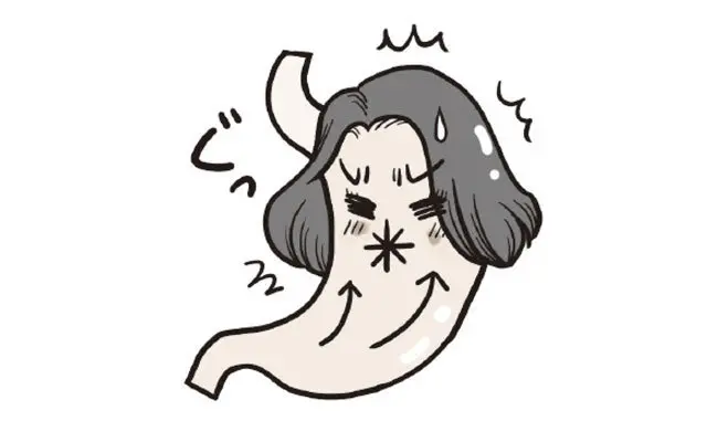 酸っぱいものがこみ上げる 特に食後に起きやすい症状。こちらは逆流性食道炎でも起きやすい。