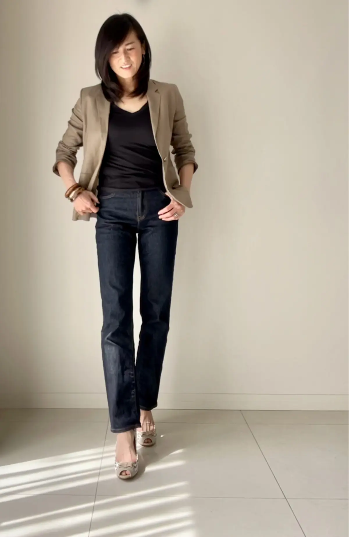 リネンジャケットコーデの画像_2