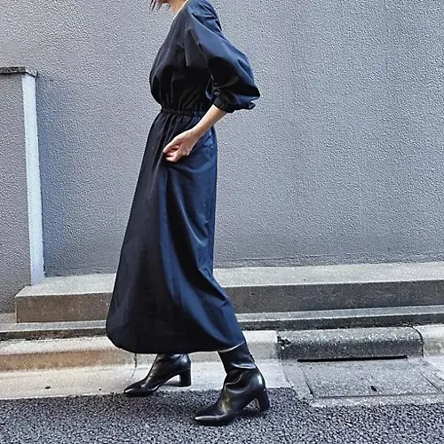 【50代 ワンピース】秋ワンピースで大人の画像_44