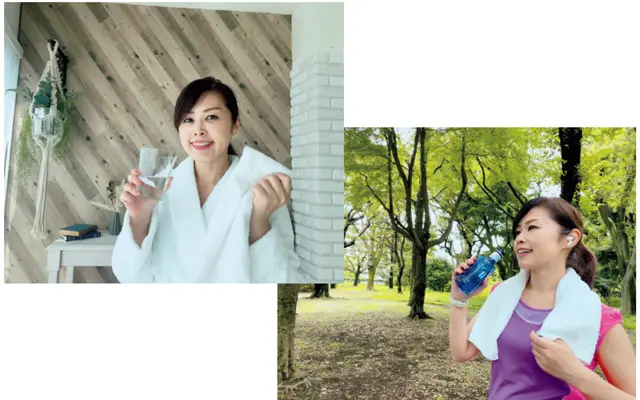 温活も熱心に！ 朝の日課は入浴と ランニング