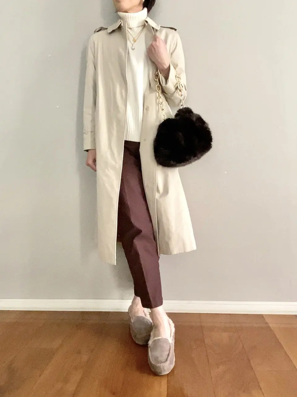 ファーバッグコーデ①