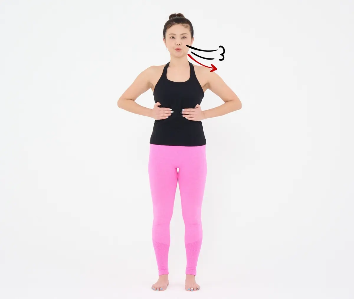 OurAge×Webエクラ　口から6秒かけてゆっくりと息を吐き切ります。