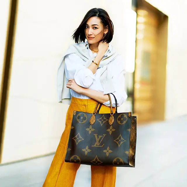 ビッグトートで大人の迫力をプラス