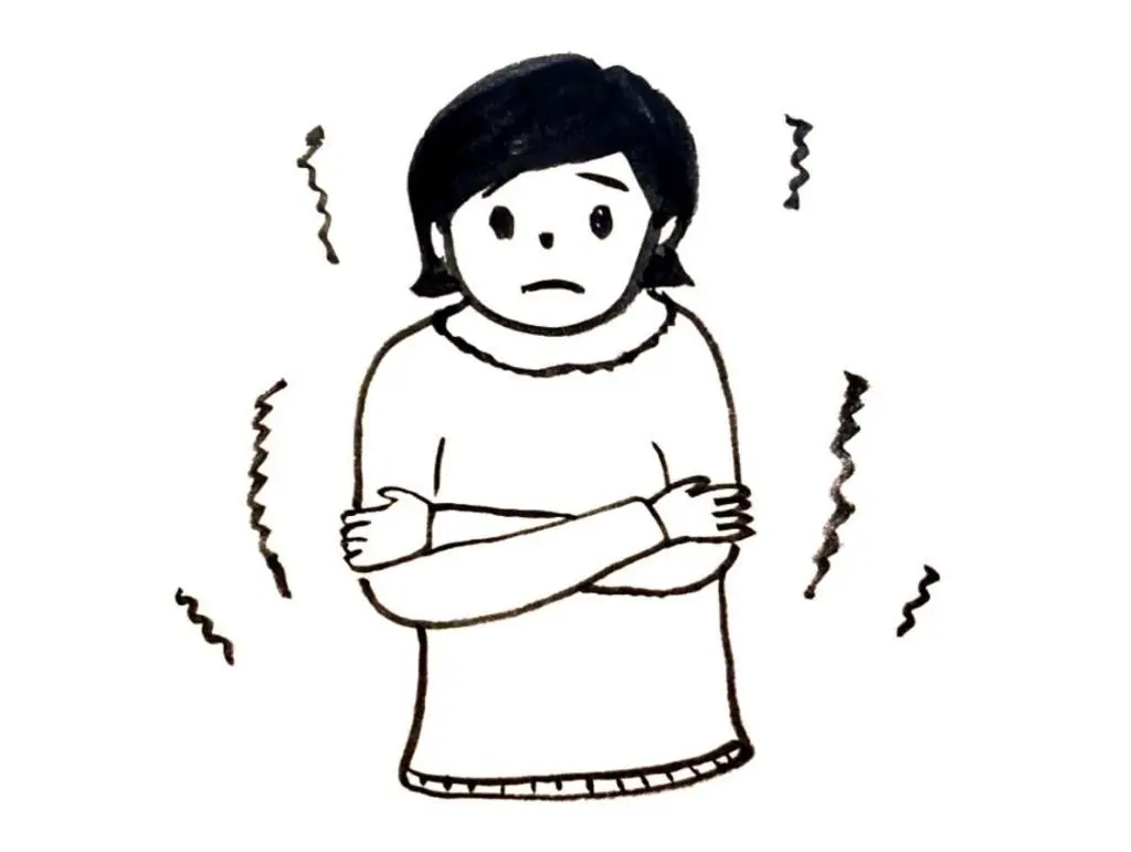 OurAge×Webエクラ　冷える場所が変わる　イラスト