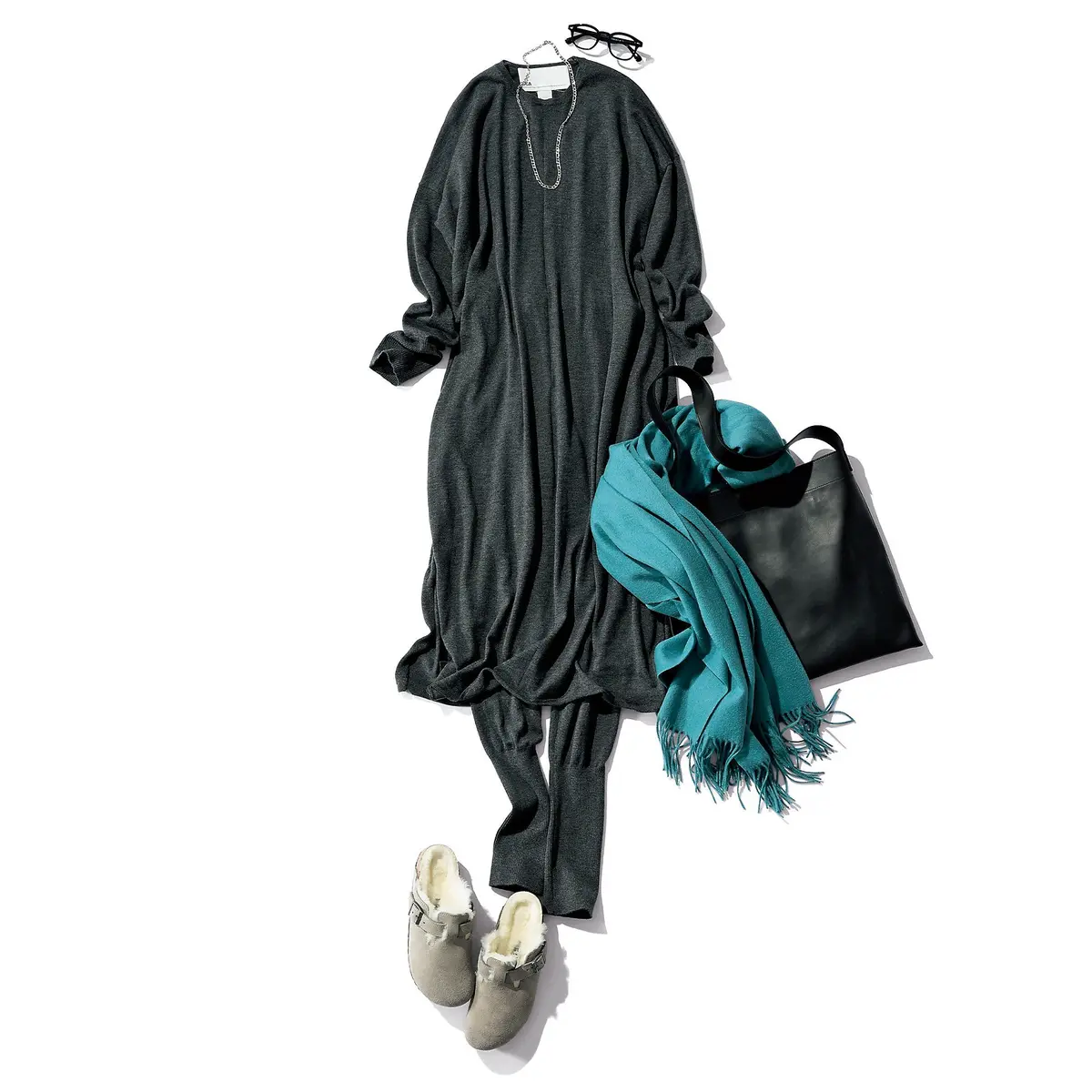 TICCA クルーネックロングワンピース