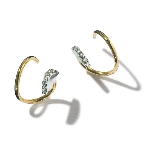 MARIA BLACK ダイヤモンドツイストピアス（片耳用） ￥36,300