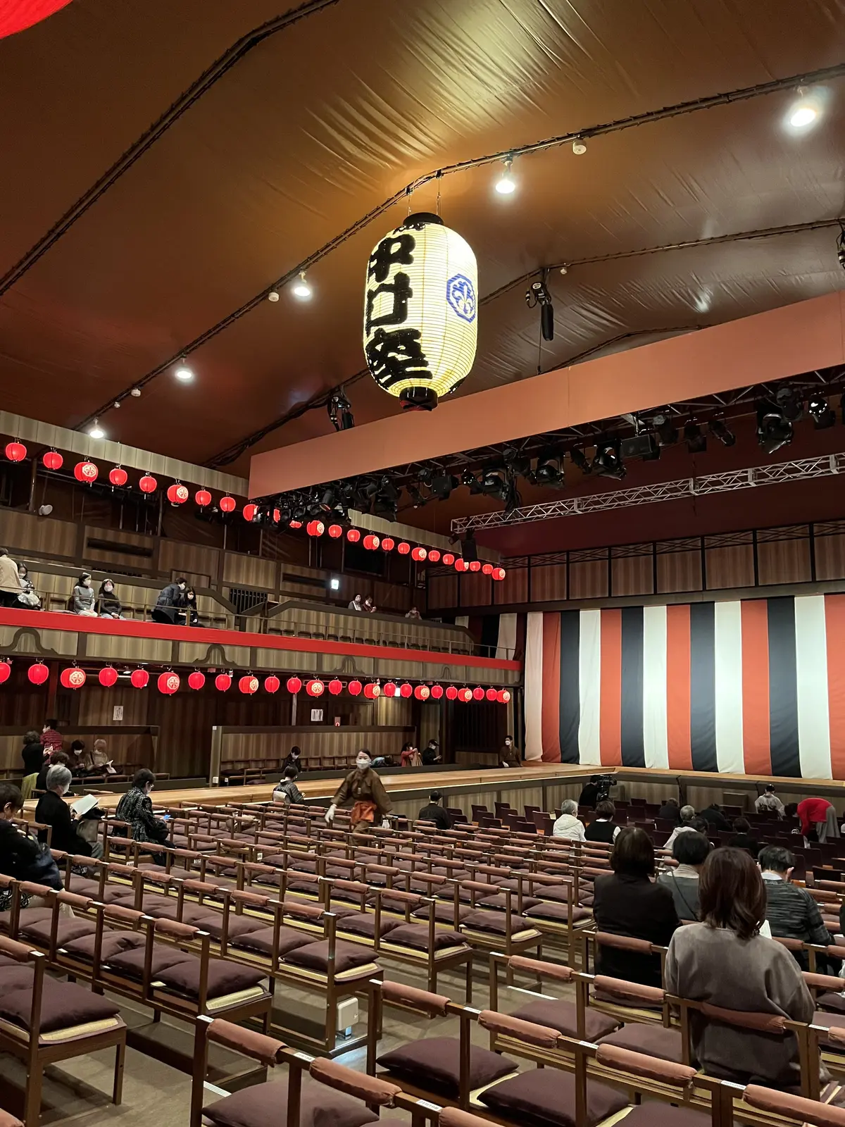 平成中村座劇場内1階後ろ席から撮影