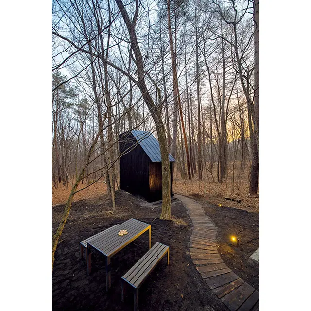 サウナのある離れ までのアプローチ