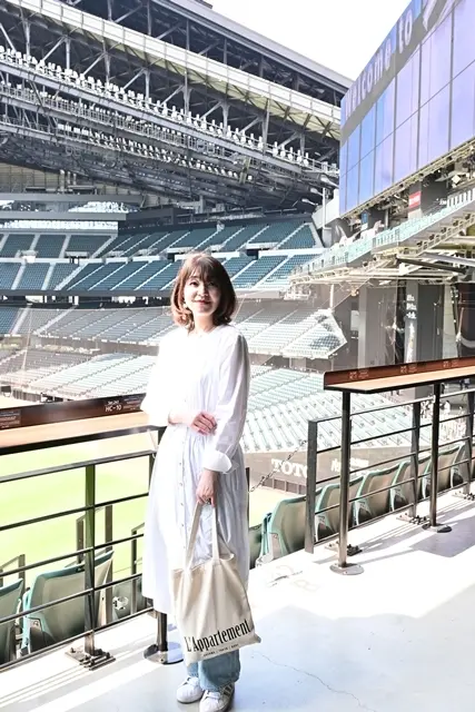 この日のコーデ　ワンピース/ZARA　デニム/UNIQLO　靴/アディダス　バッグ/エクラ付録