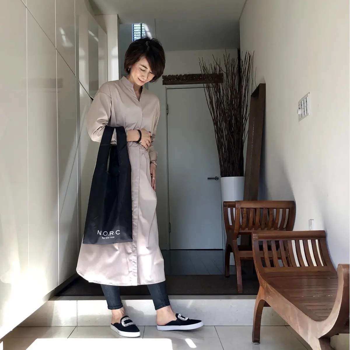 N.O.R.C×éclat 黒ショッパーの画像_5