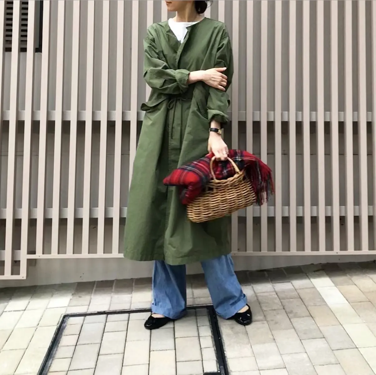 明るめカーキのモッズコートの画像_6