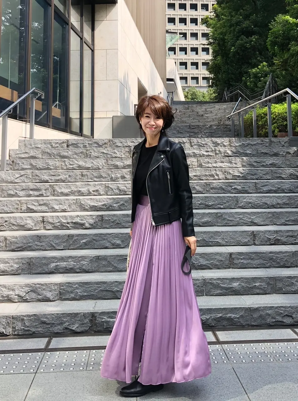 ボトムスを変えたライダース3コーデ の画像_3