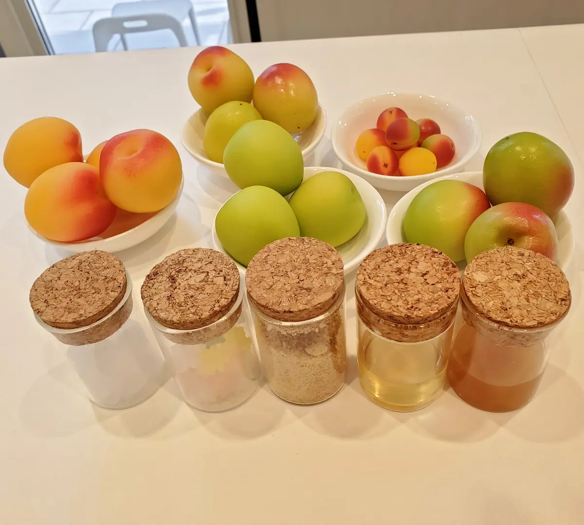 梅と糖類5種づつで、25とおりの組合せの中から好みを選びます。