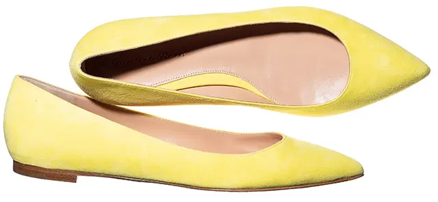 ジャンヴィト ロッシのフラットパンプス