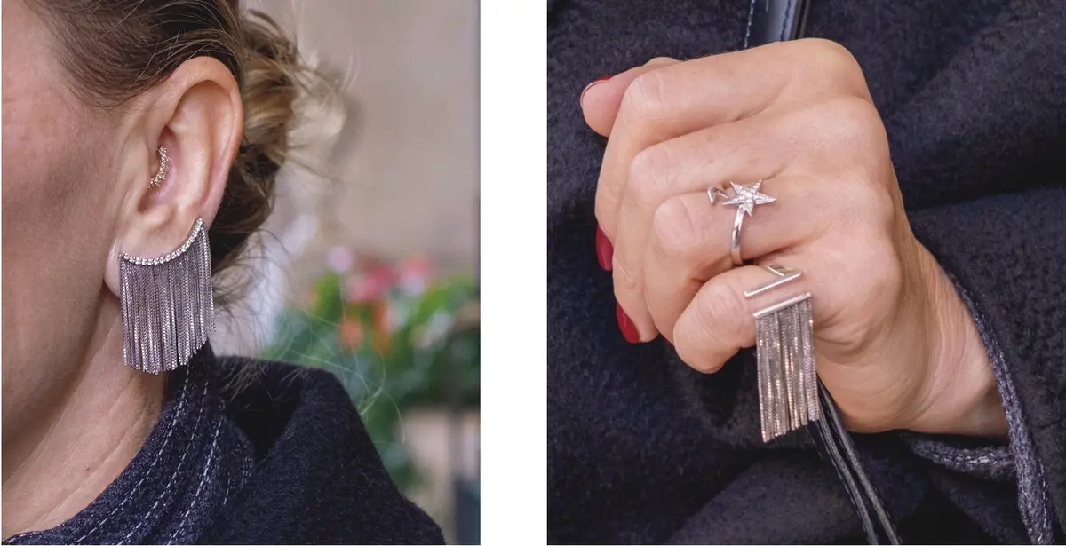 ミラノのジュエリーデザイナー・キアラのON＆OFFコーデ【おしゃれマダム深掘りSNAP】　アクセサリーの写真