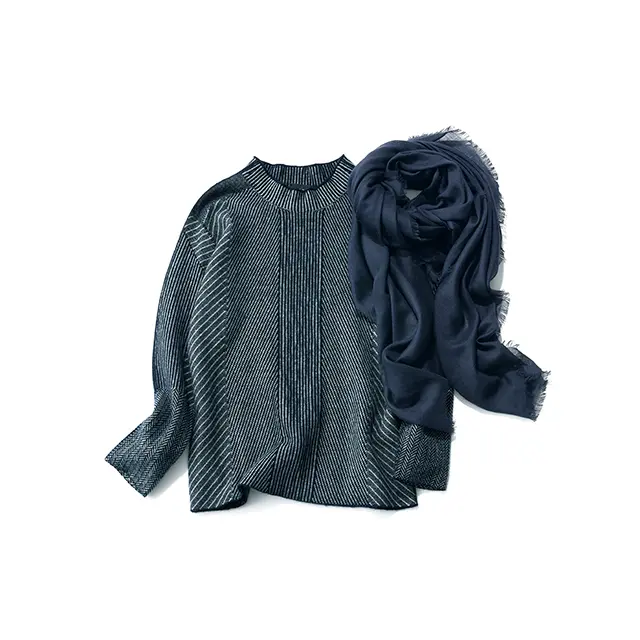 「ジョルジオ アルマーニ」発 オールネイビーの日本限定 カシミヤコレクション