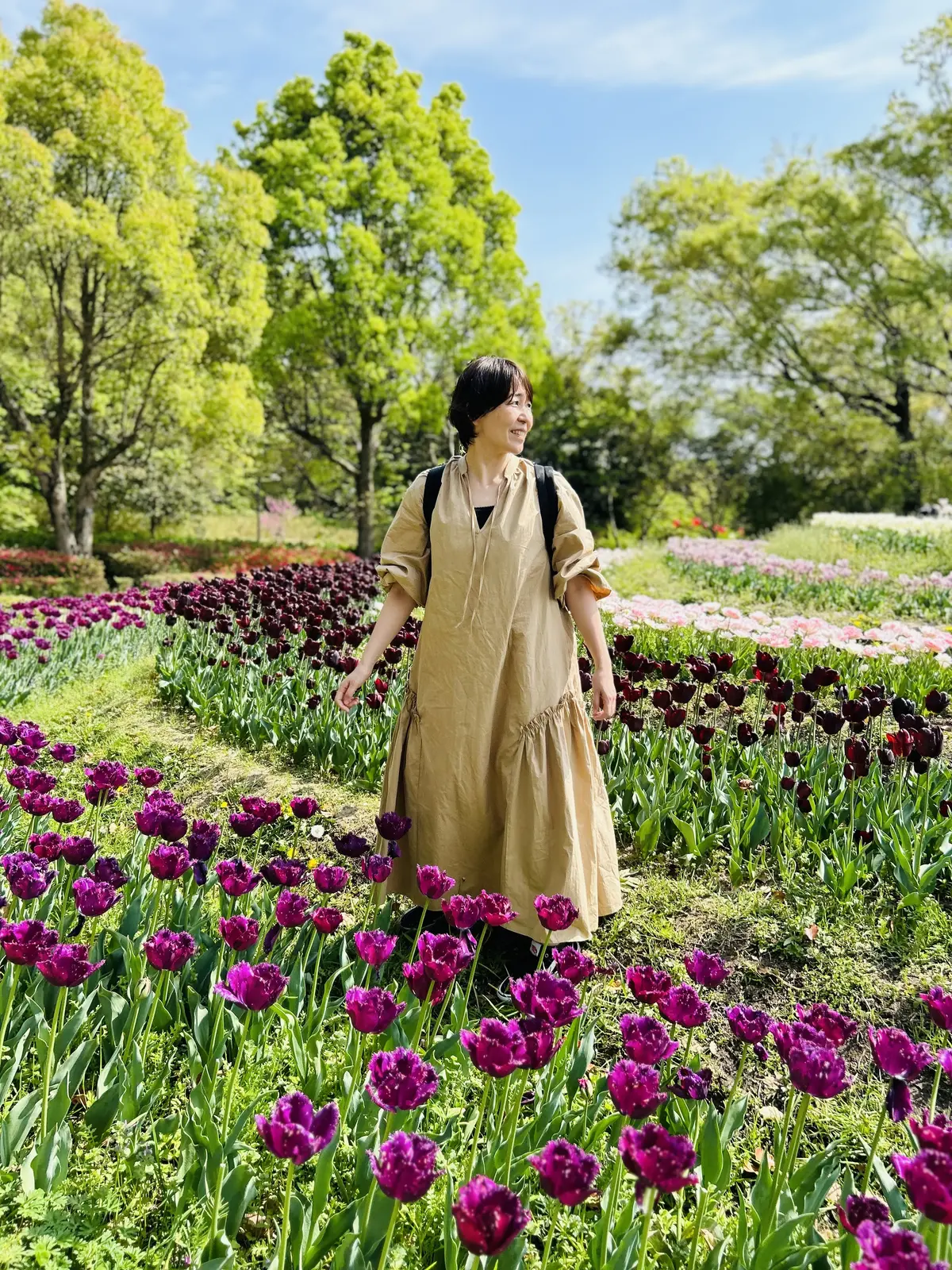 ZARAのトレンチタイプワンピースを着ての画像_1