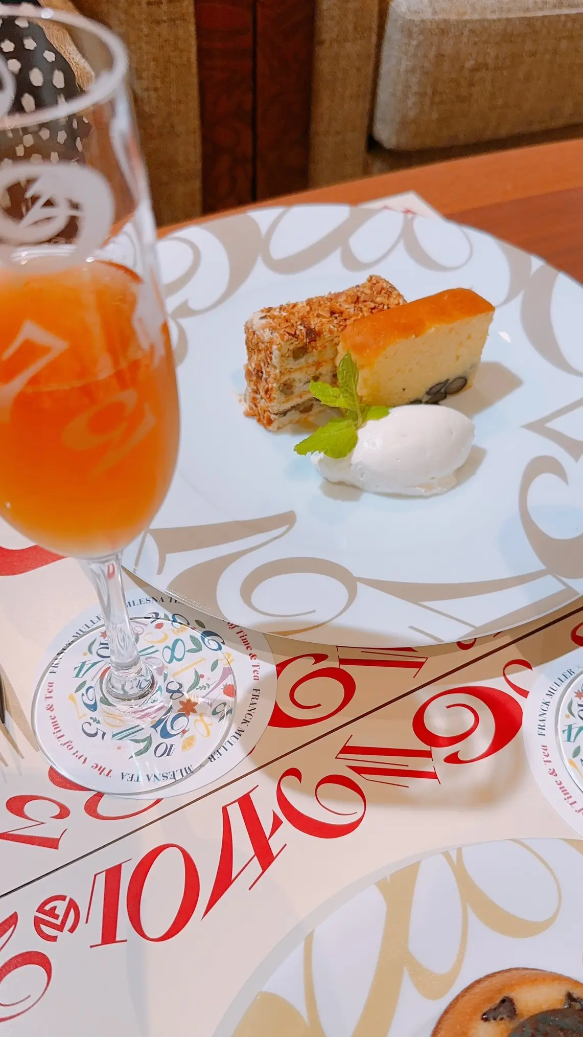フランクミューラーカフェのパウンドケーキセット