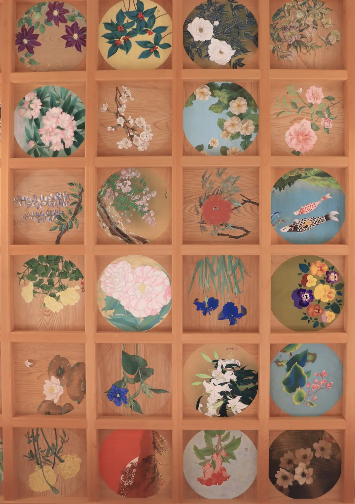 京都　 正寿院 天井画　風鈴まつり